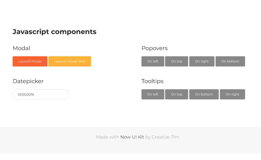 Javascript Components