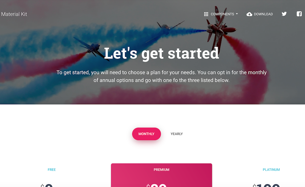 Pricing Page