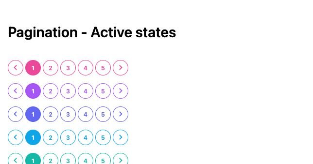 TailwindCSS Pagination - Active States