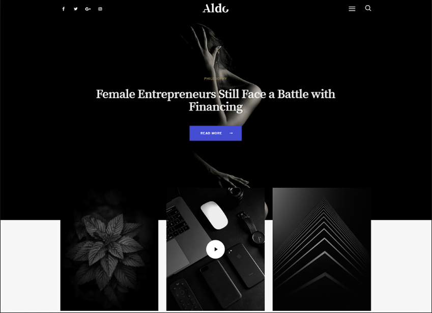 Aldo | Gutenberg Blog WordPress Theme
