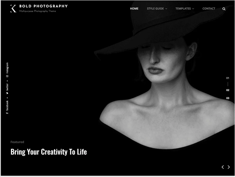 Bold Photography Theme