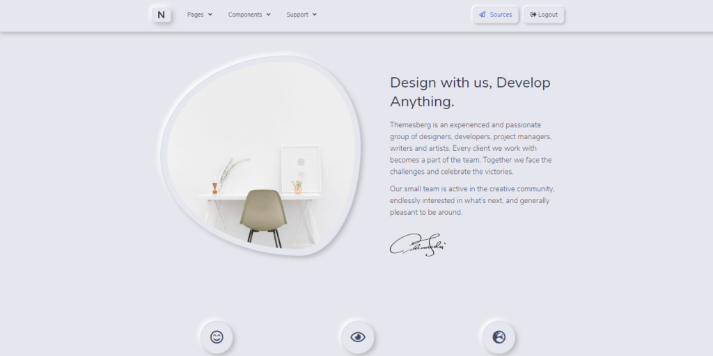 Flask Neumorphism UI
